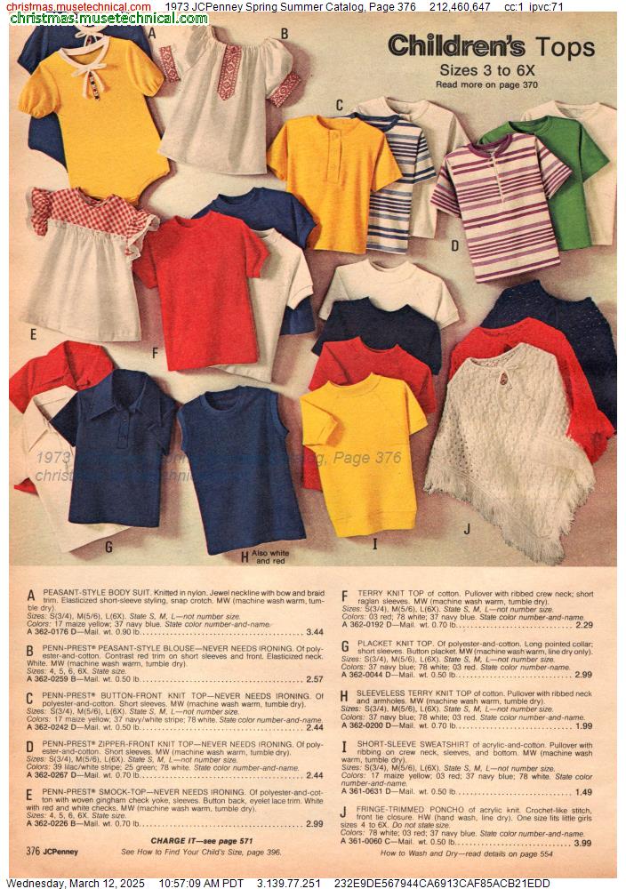 1973 JCPenney Spring Summer Catalog, Page 376