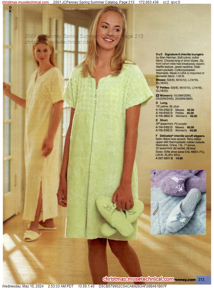 2001 JCPenney Spring Summer Catalog, Page 213