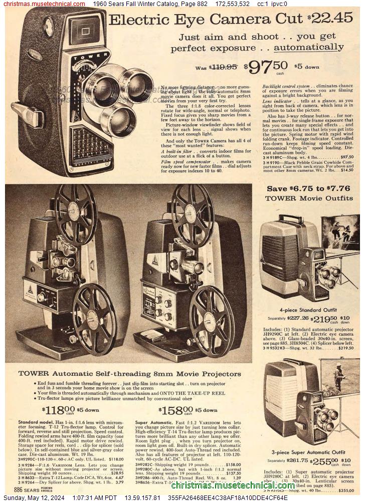 1960 Sears Fall Winter Catalog, Page 882