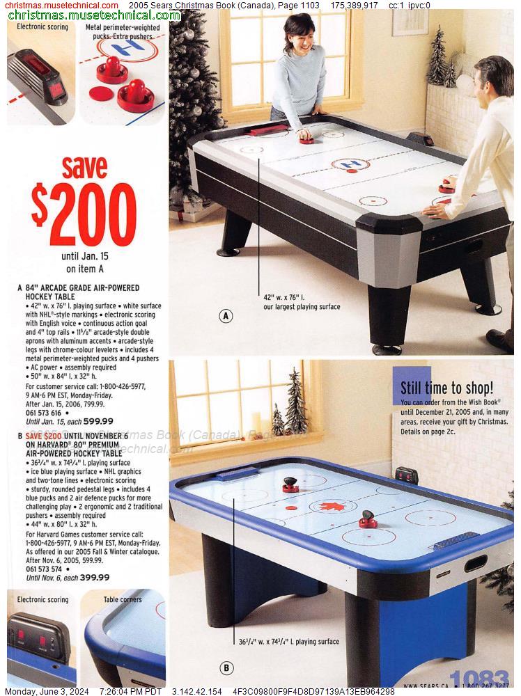 2005 Sears Christmas Book (Canada), Page 1103