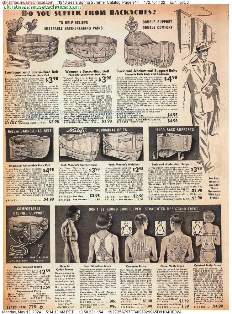 1940 Sears Spring Summer Catalog, Page 914