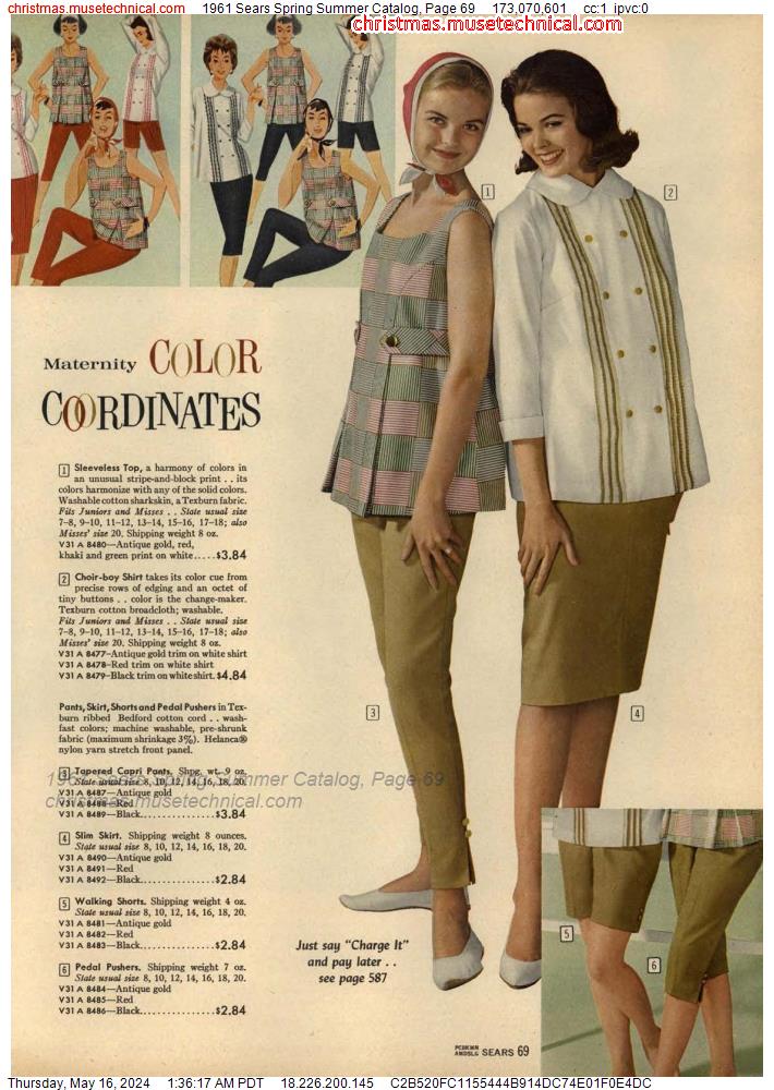 1961 Sears Spring Summer Catalog, Page 69