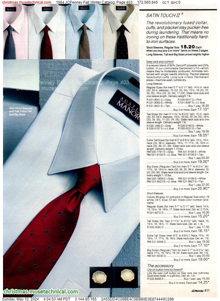 1984 JCPenney Fall Winter Catalog, Page 403