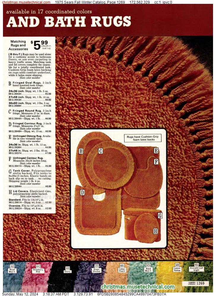 1975 Sears Fall Winter Catalog, Page 1269