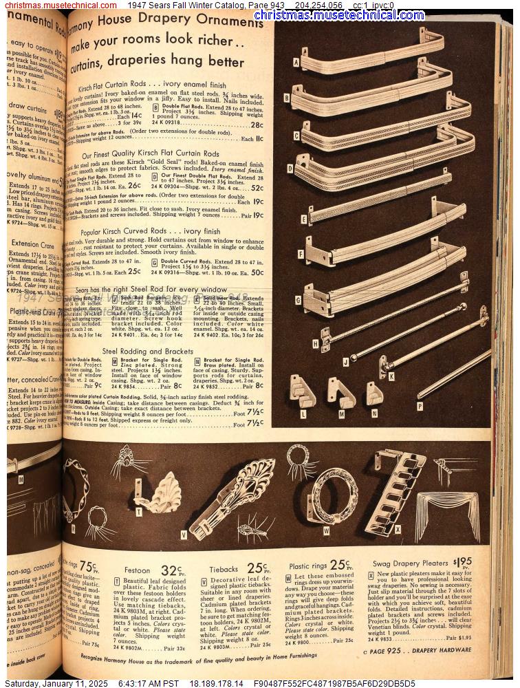 1947 Sears Fall Winter Catalog, Page 943