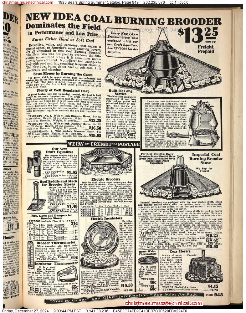 1930 Sears Spring Summer Catalog, Page 949