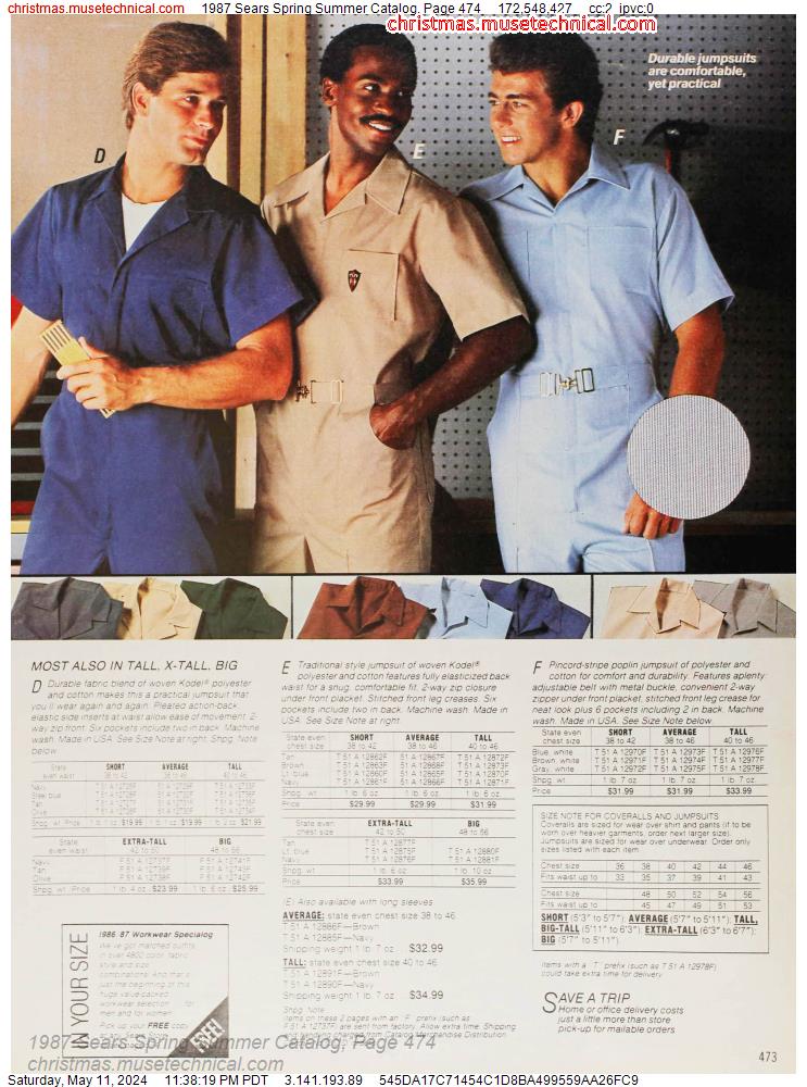 1987 Sears Spring Summer Catalog, Page 474