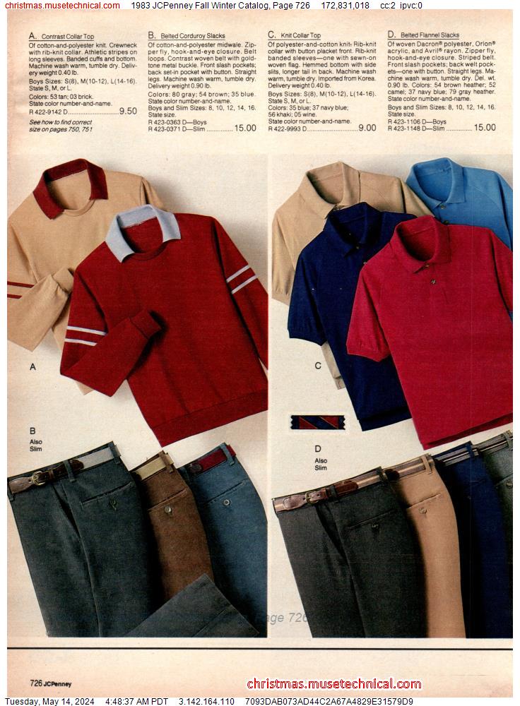 1983 JCPenney Fall Winter Catalog, Page 726
