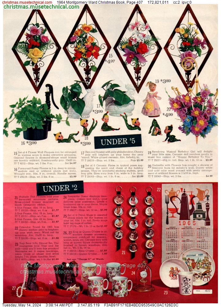 1964 Montgomery Ward Christmas Book, Page 407