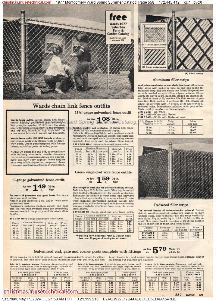 1977 Montgomery Ward Spring Summer Catalog, Page 558