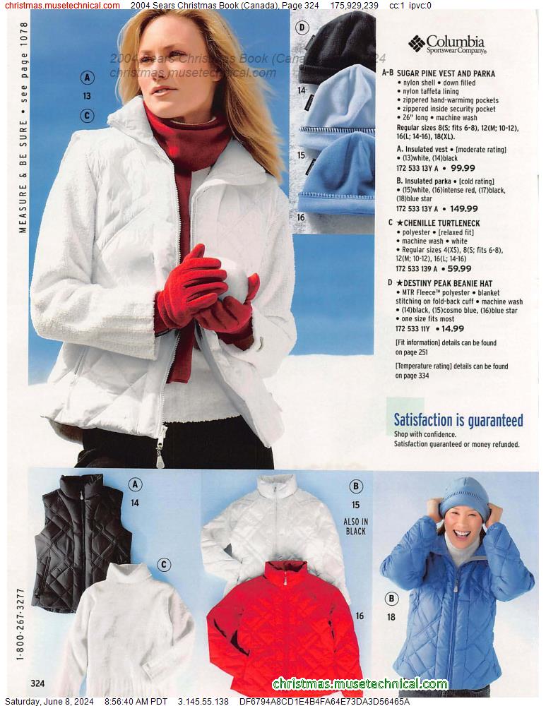 2004 Sears Christmas Book (Canada), Page 324