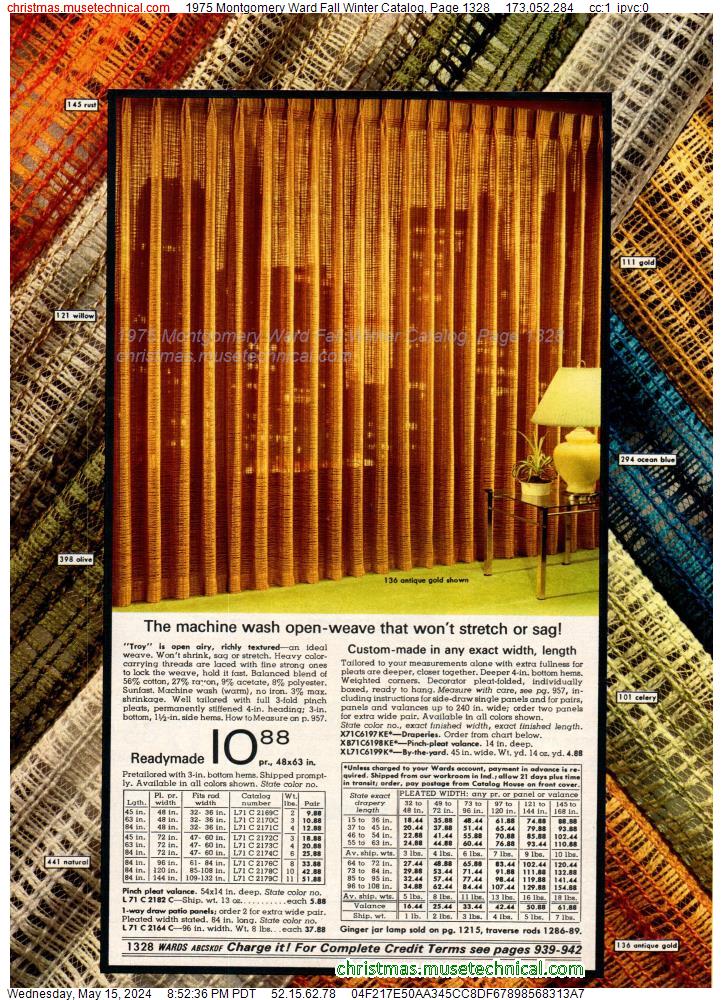 1975 Montgomery Ward Fall Winter Catalog, Page 1328