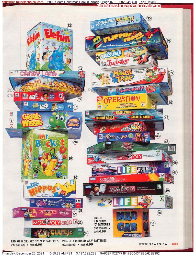 2008 Sears Christmas Book (Canada), Page 879