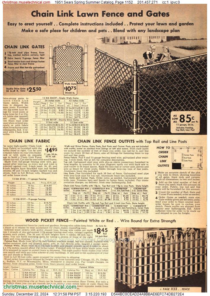 1951 Sears Spring Summer Catalog, Page 1152