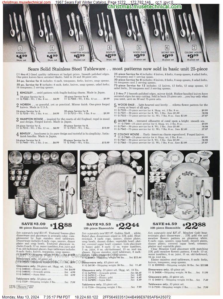 1967 Sears Fall Winter Catalog, Page 1272