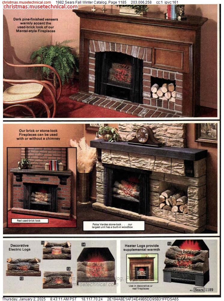 1982 Sears Fall Winter Catalog, Page 1185