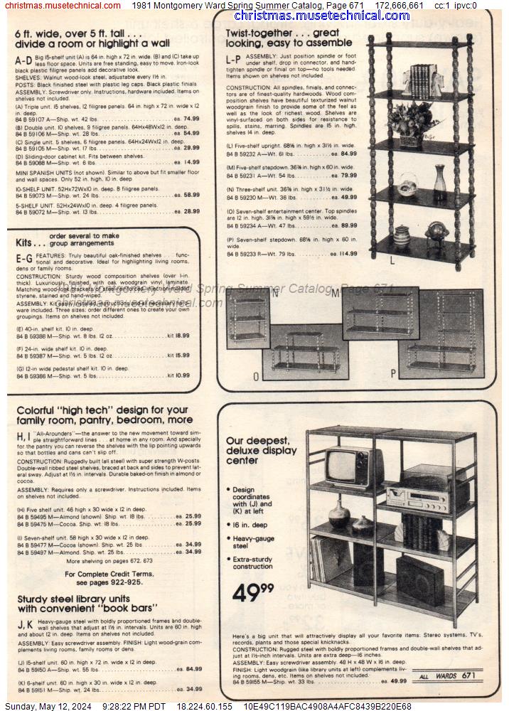 1981 Montgomery Ward Spring Summer Catalog, Page 671