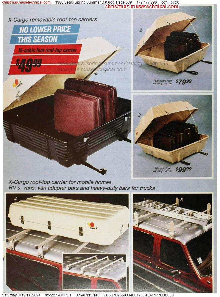 1986 Sears Spring Summer Catalog, Page 539