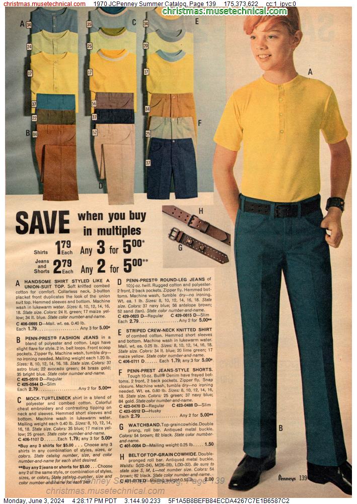1970 JCPenney Summer Catalog, Page 139