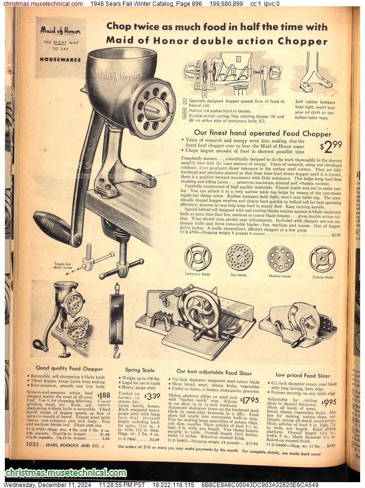 1946 Sears Fall Winter Catalog, Page 896