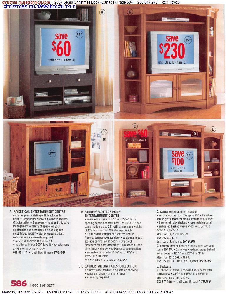 2007 Sears Christmas Book (Canada), Page 604