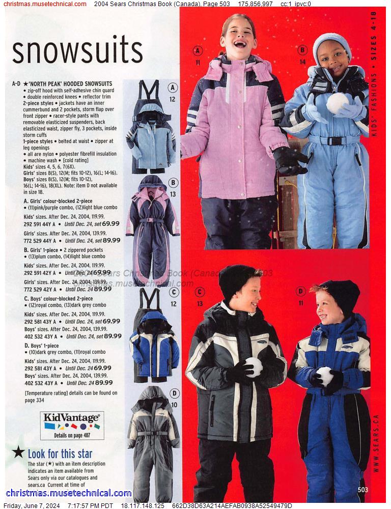 2004 Sears Christmas Book (Canada), Page 503