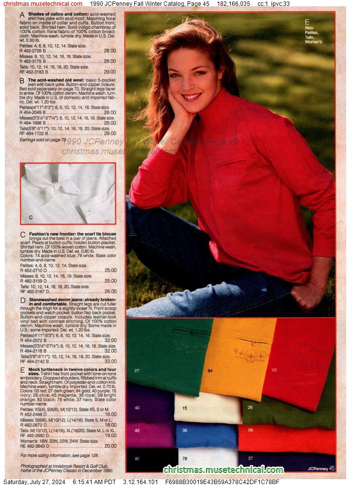 1990 JCPenney Fall Winter Catalog, Page 45