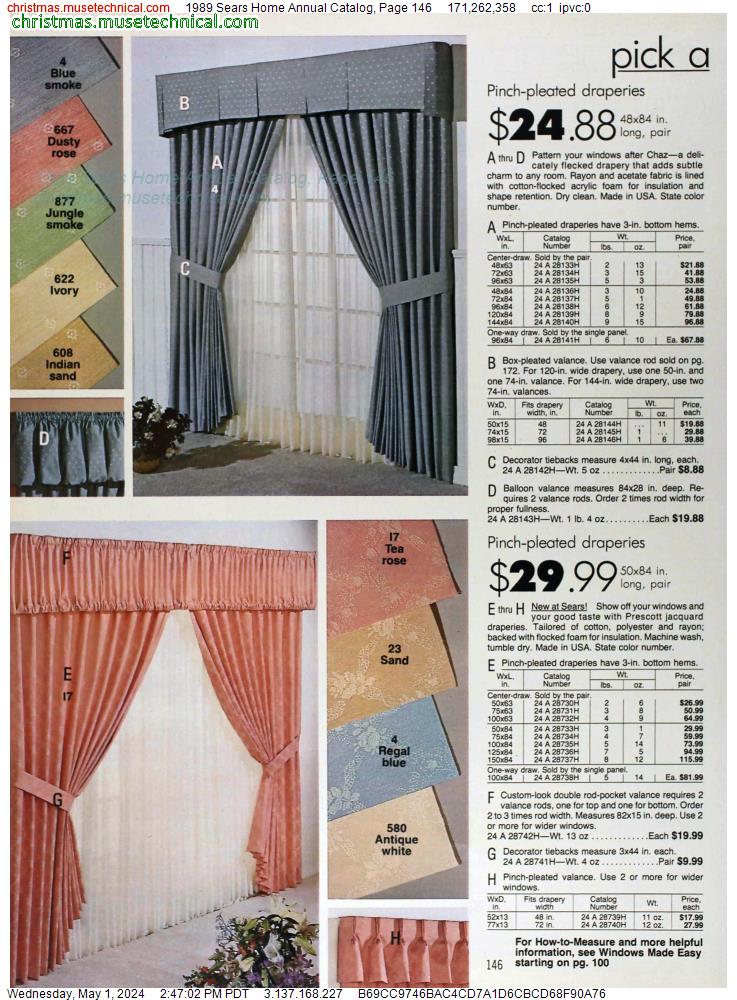 1989 Sears Home Annual Catalog, Page 146