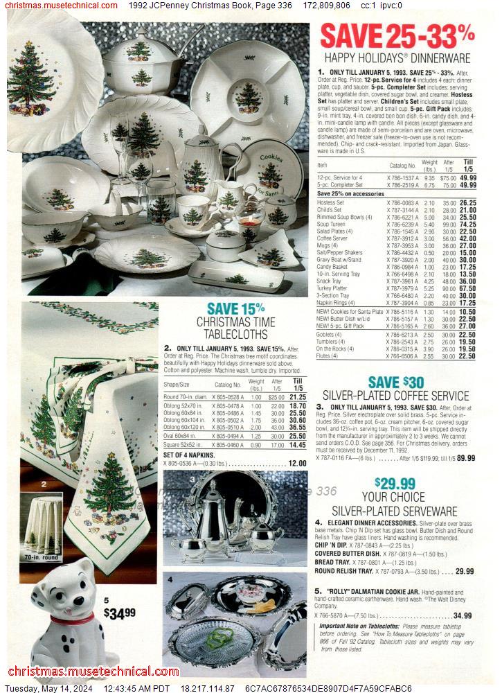 1992 JCPenney Christmas Book, Page 336