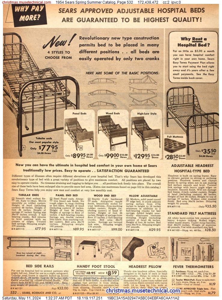 1954 Sears Spring Summer Catalog, Page 532