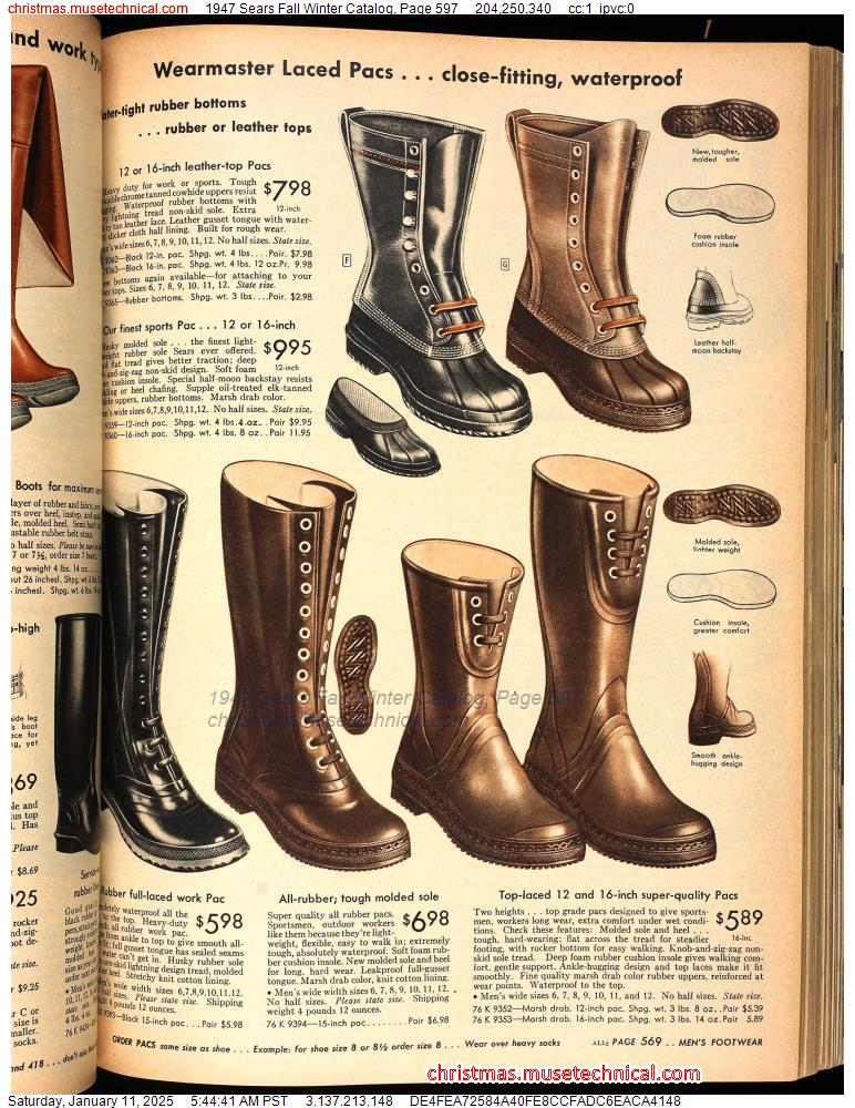 1947 Sears Fall Winter Catalog, Page 597