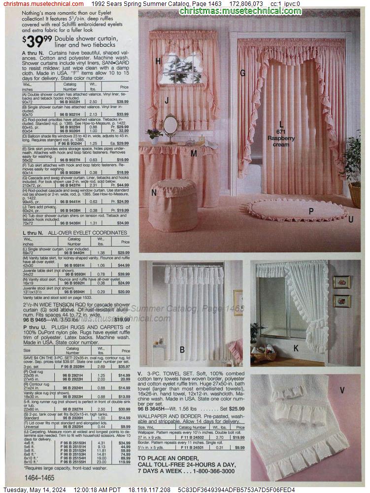1992 Sears Spring Summer Catalog, Page 1463