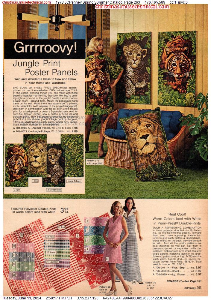1973 JCPenney Spring Summer Catalog, Page 263