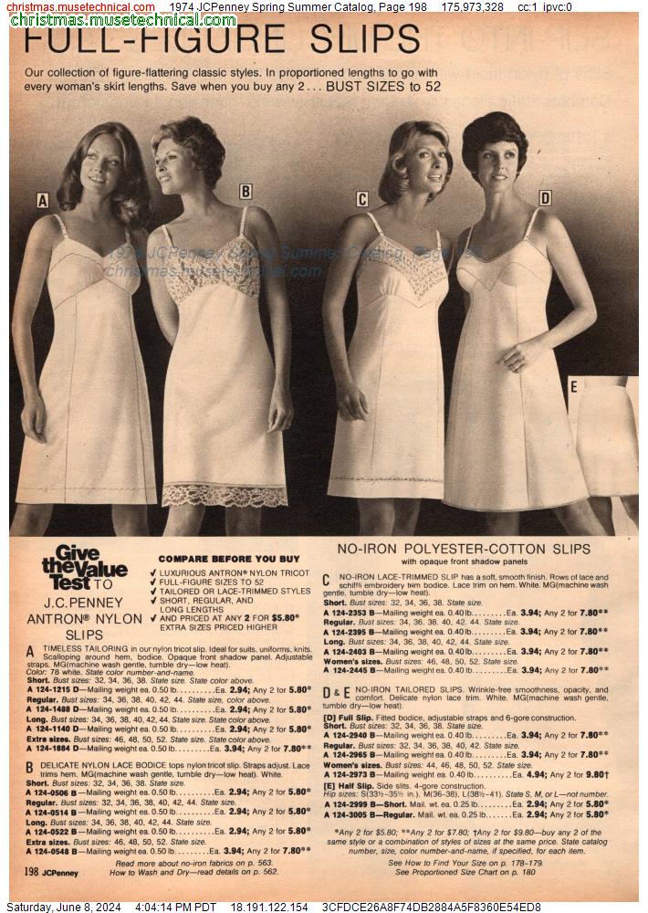 1974 JCPenney Spring Summer Catalog, Page 198