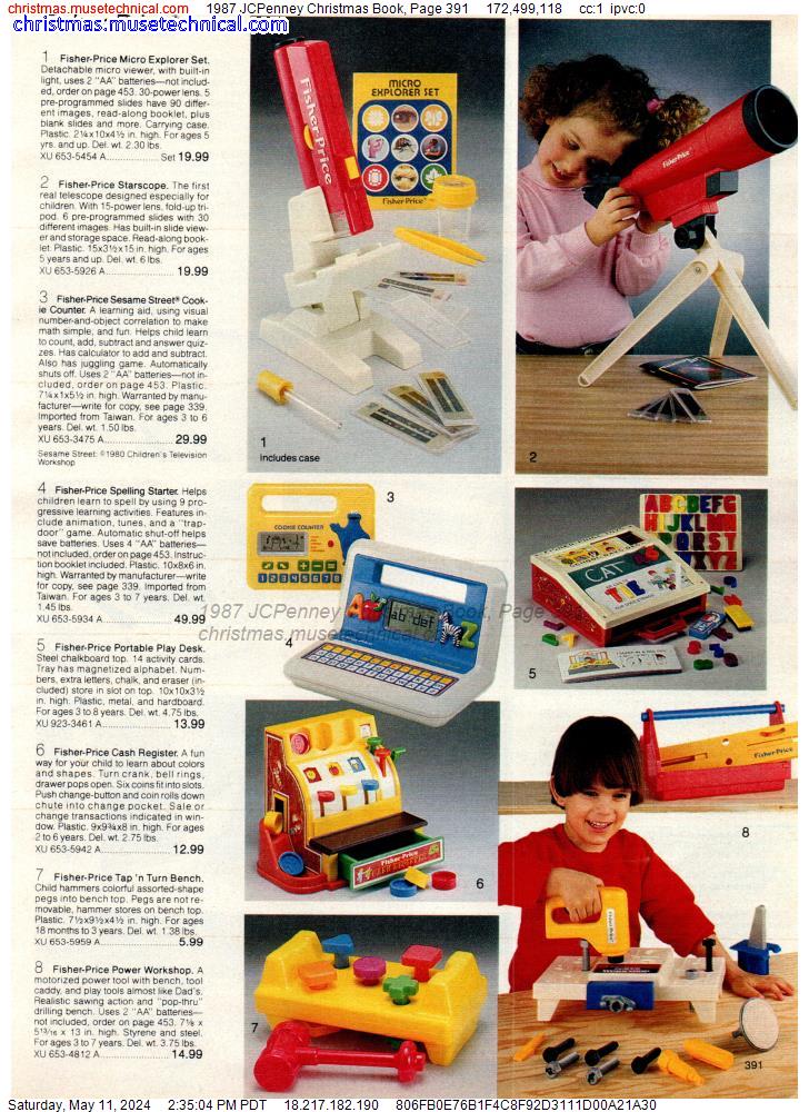1987 JCPenney Christmas Book, Page 391