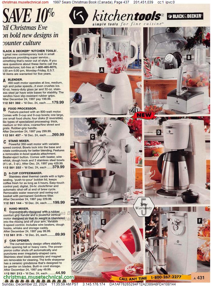 1997 Sears Christmas Book (Canada), Page 437