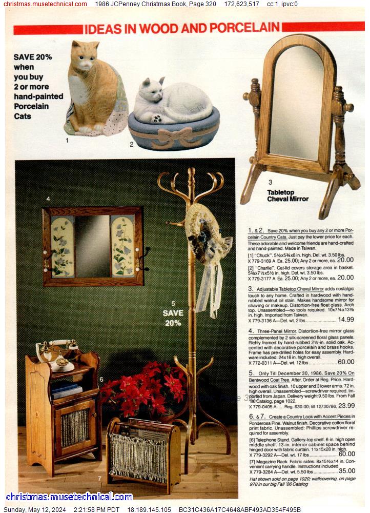 1986 JCPenney Christmas Book, Page 320