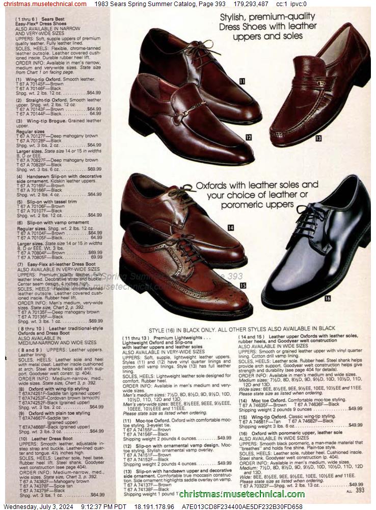 1983 Sears Spring Summer Catalog, Page 393