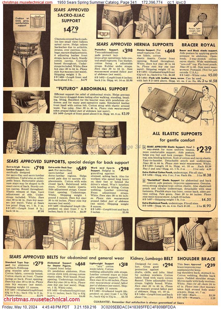 1950 Sears Spring Summer Catalog, Page 341