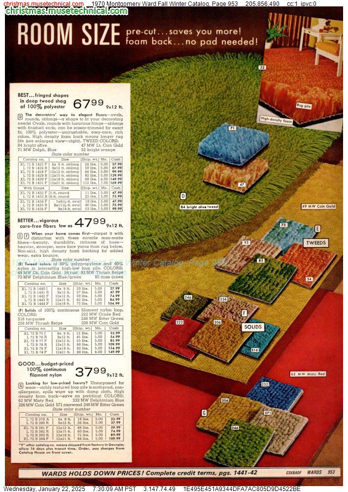 1970 Montgomery Ward Fall Winter Catalog, Page 953