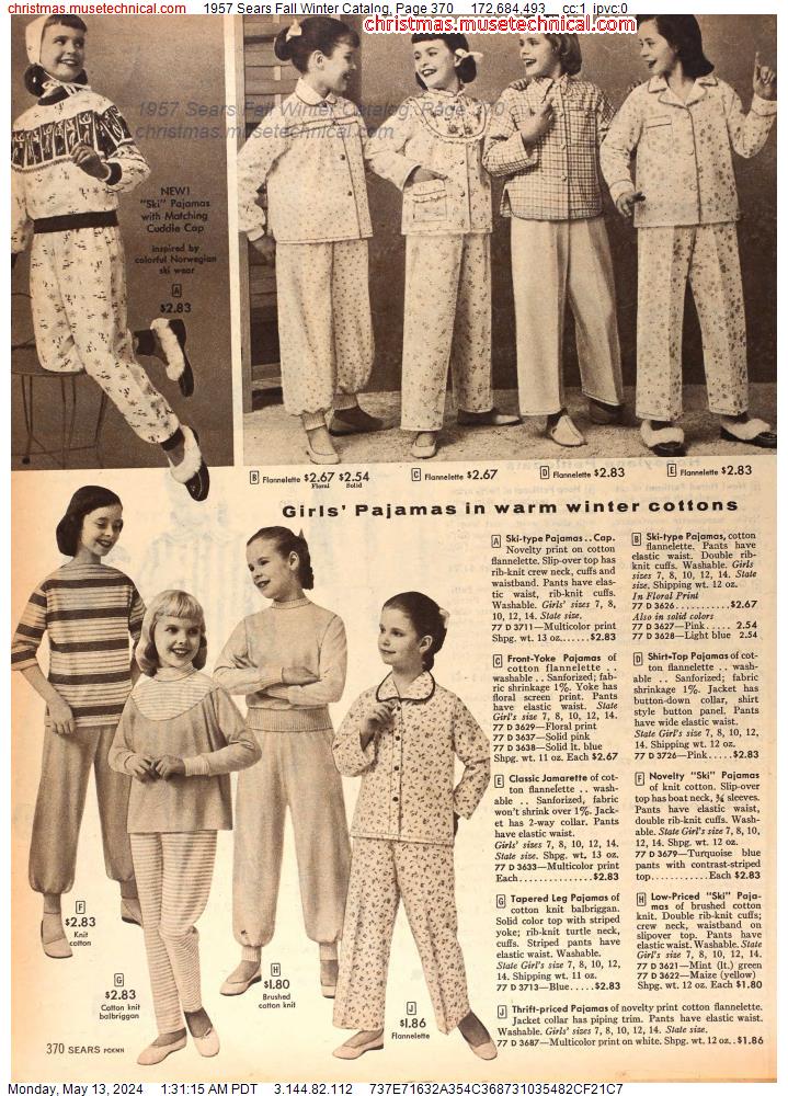 1957 Sears Fall Winter Catalog, Page 370