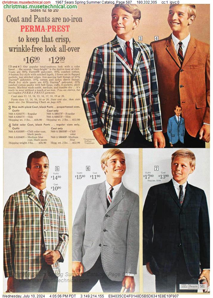 1967 Sears Spring Summer Catalog, Page 587