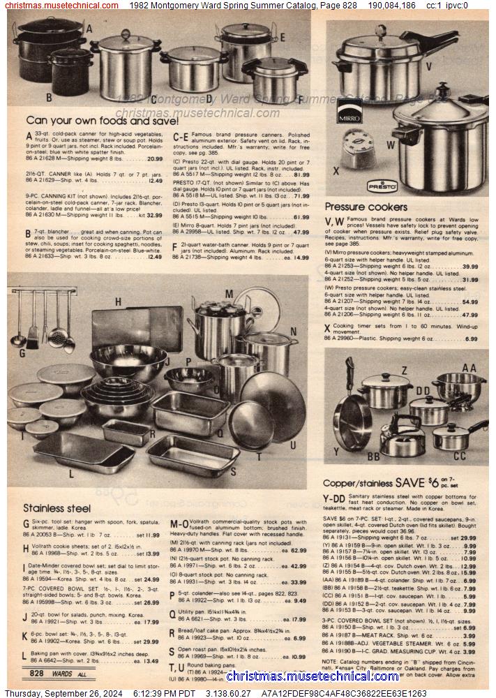 1982 Montgomery Ward Spring Summer Catalog, Page 828