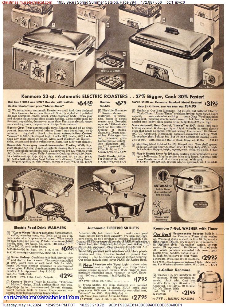 1955 Sears Spring Summer Catalog, Page 794
