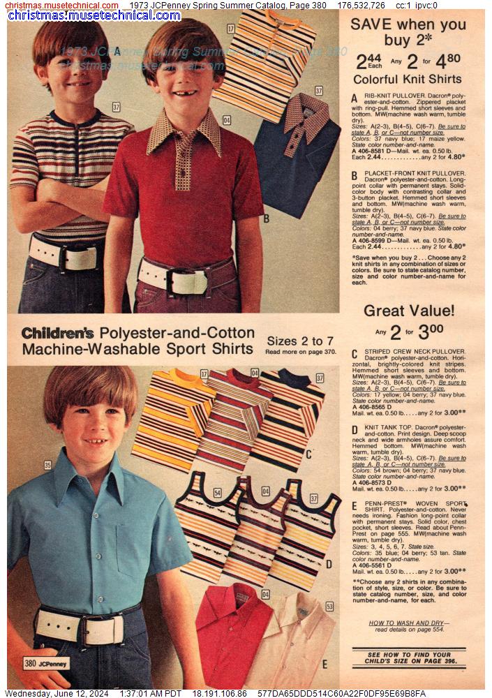1973 JCPenney Spring Summer Catalog, Page 380