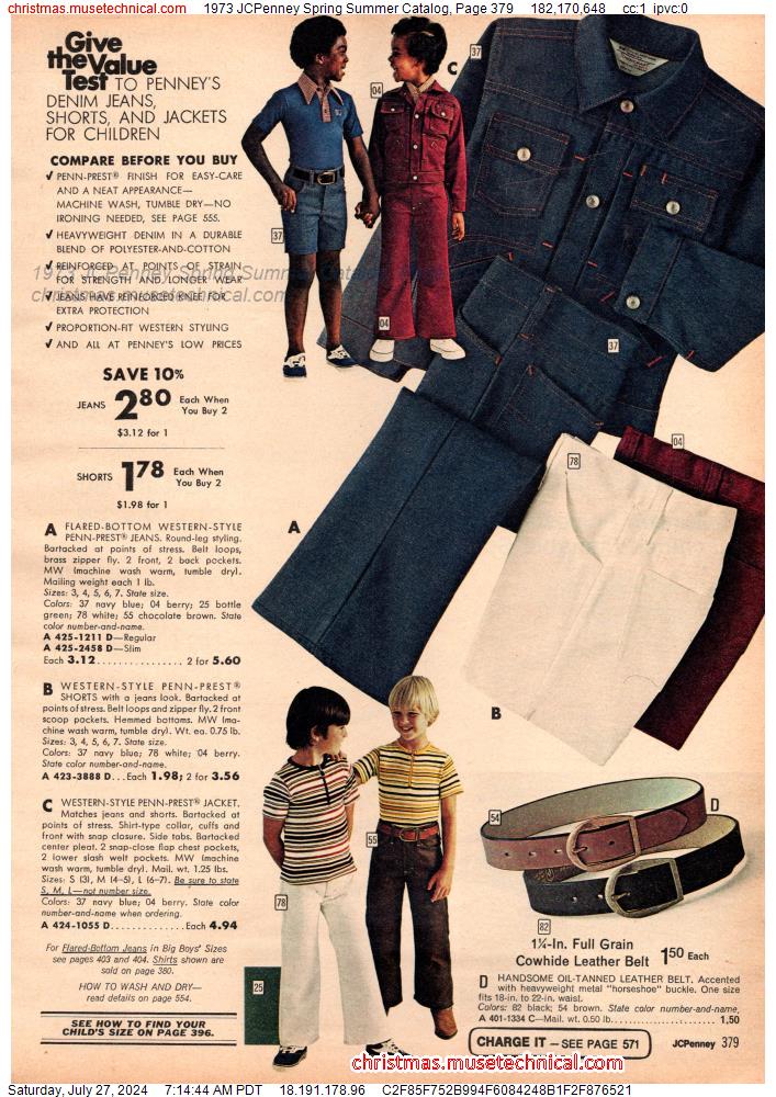 1973 JCPenney Spring Summer Catalog, Page 379