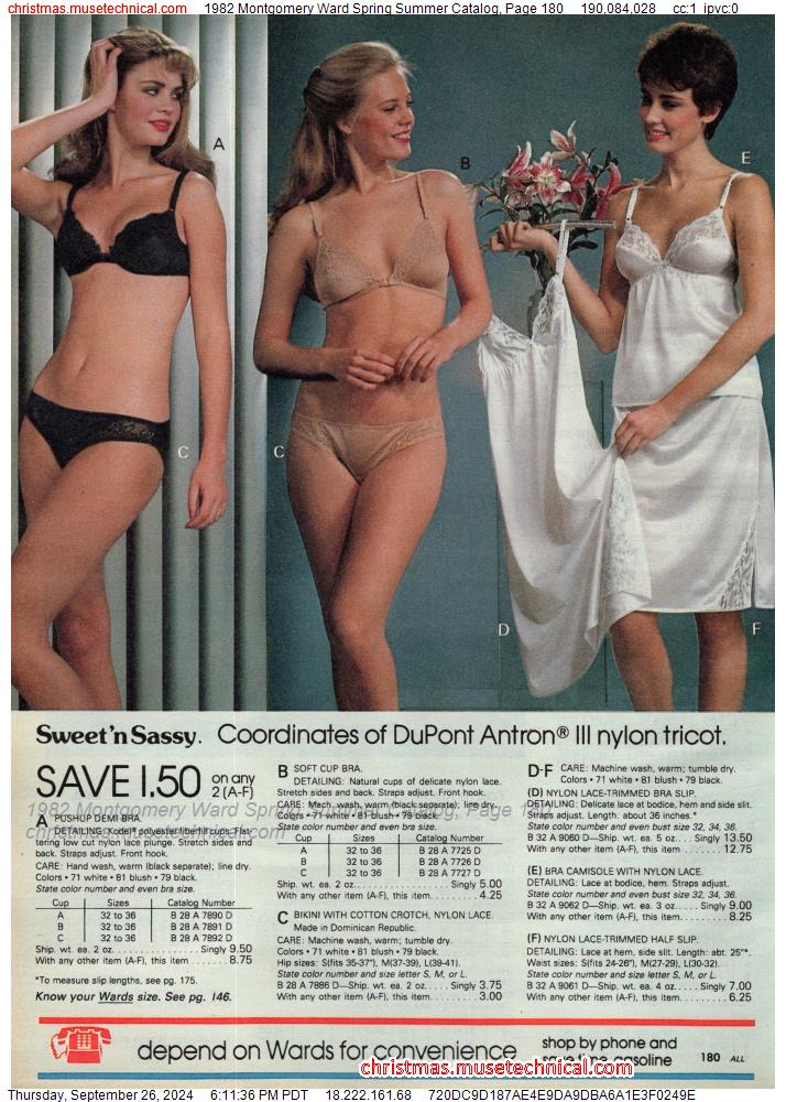 1982 Montgomery Ward Spring Summer Catalog, Page 180