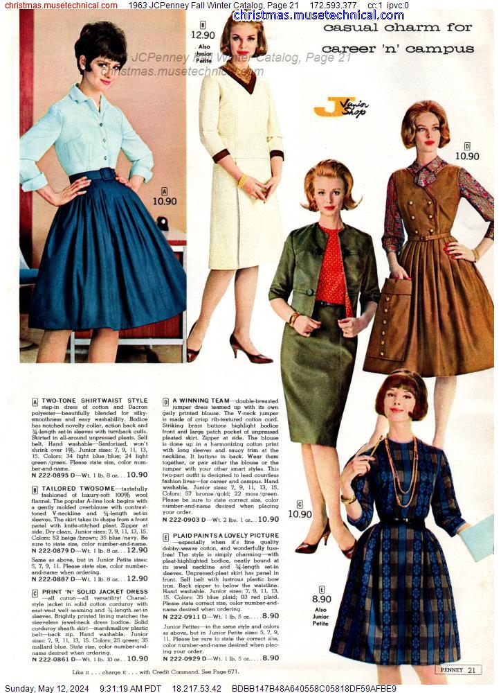 1963 JCPenney Fall Winter Catalog, Page 21