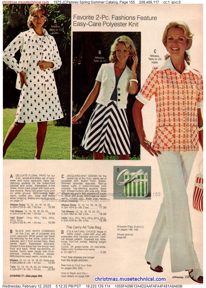 1975 JCPenney Spring Summer Catalog, Page 155