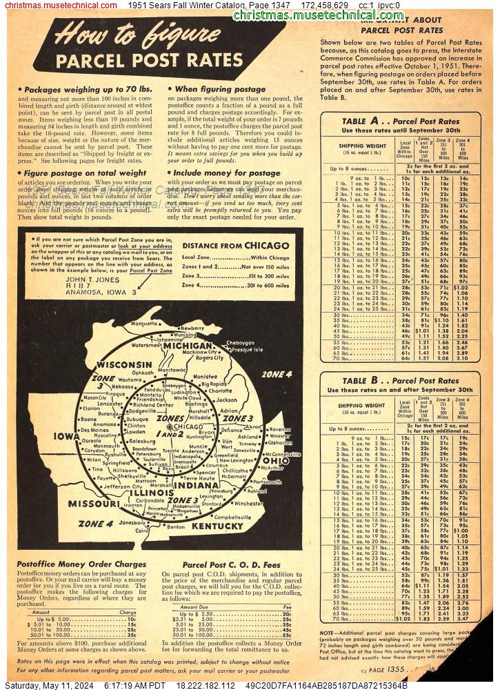 1951 Sears Fall Winter Catalog, Page 1347